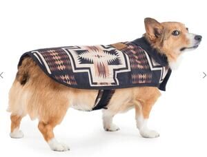 Pendelton Harding Adjustable Dog Coat Quilted Faux Suede size XS 12"-17" girth
